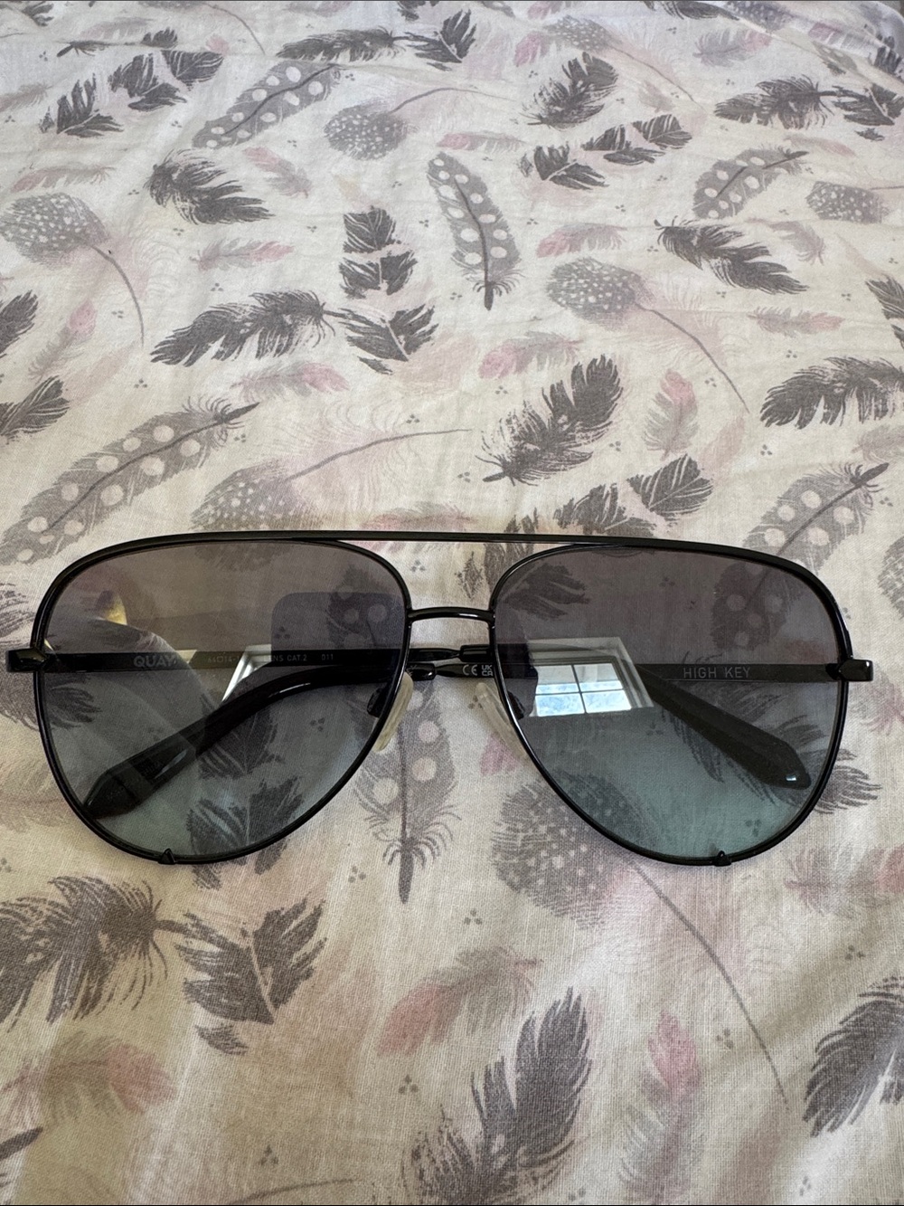 QUAY X DESI High Key Women's Aviator Sunglasses - Black